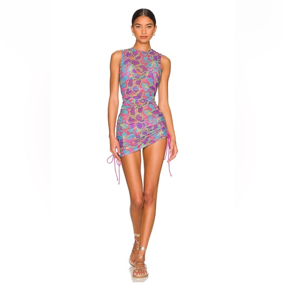 Beach Riot Other - Beach Riot X Revolve Vera Swim Cover Up Dress Medium in Purple Floral